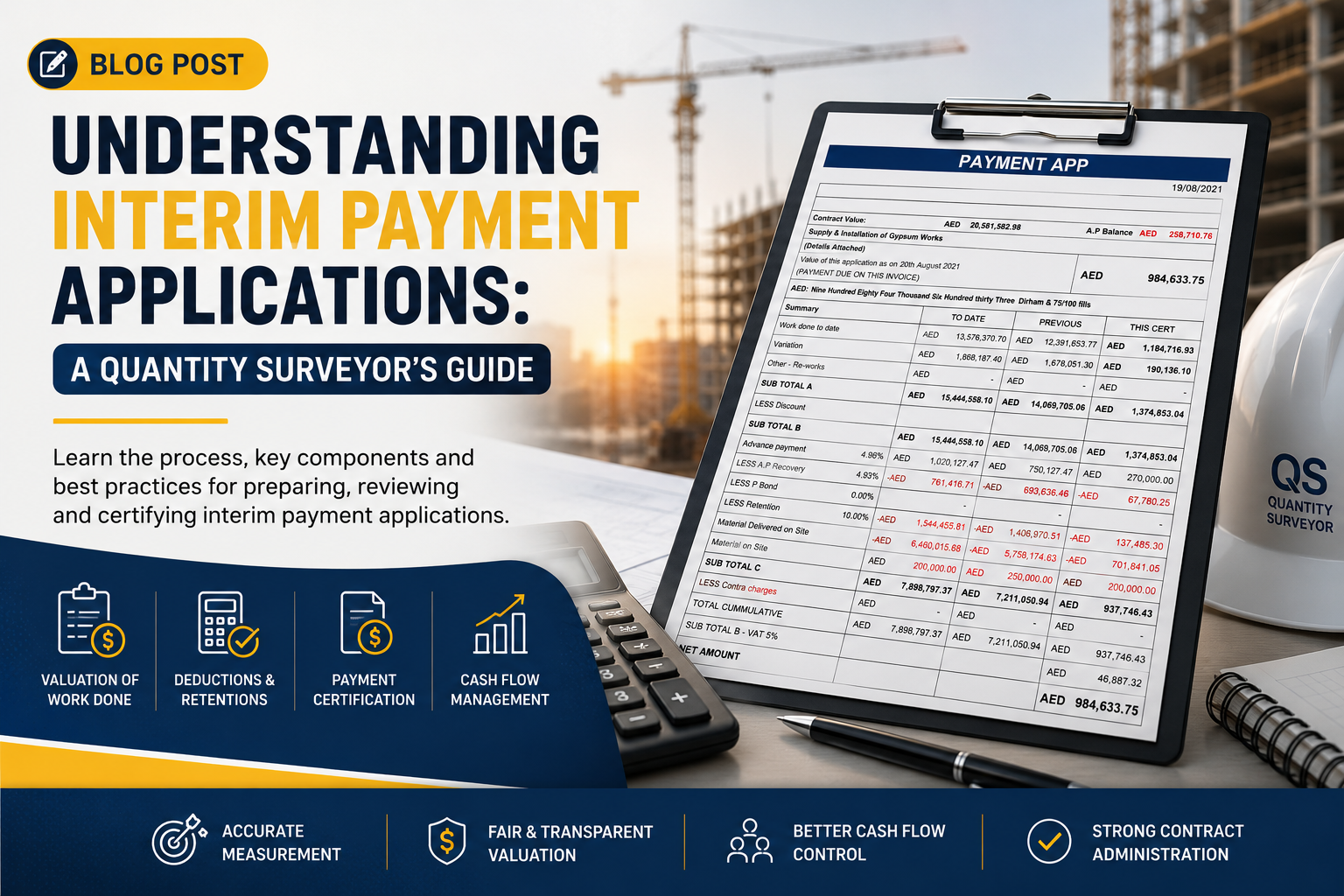 Understanding Interim Payment Applications: A Quantity Surveyor's Guide