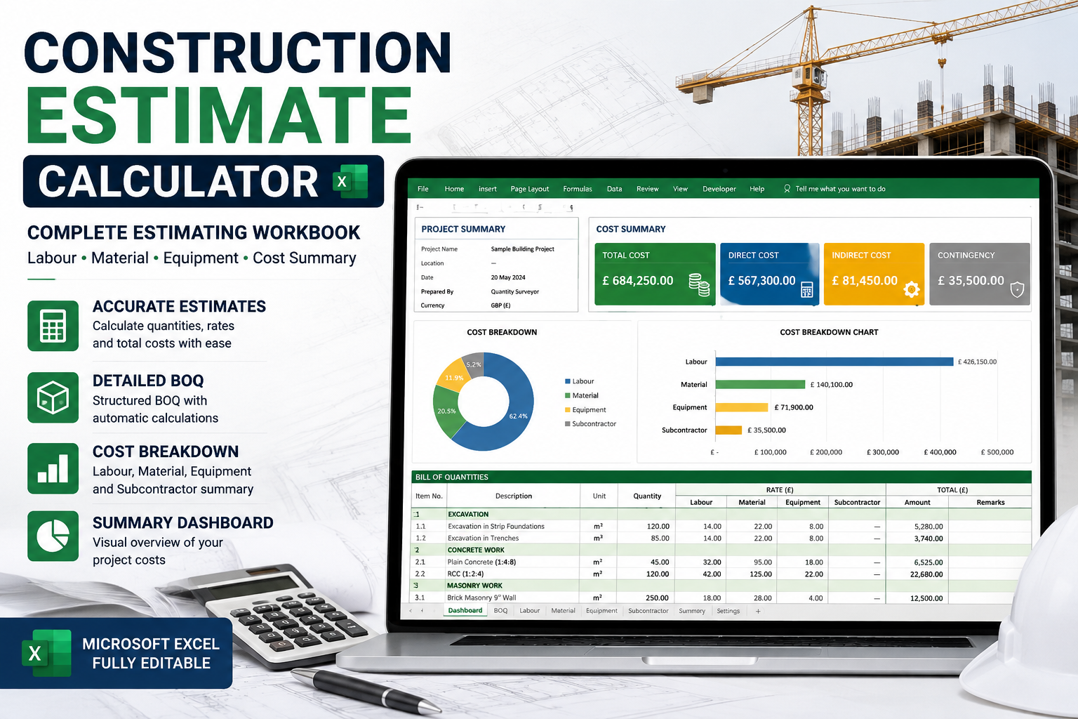 Construction Estimate Calculator